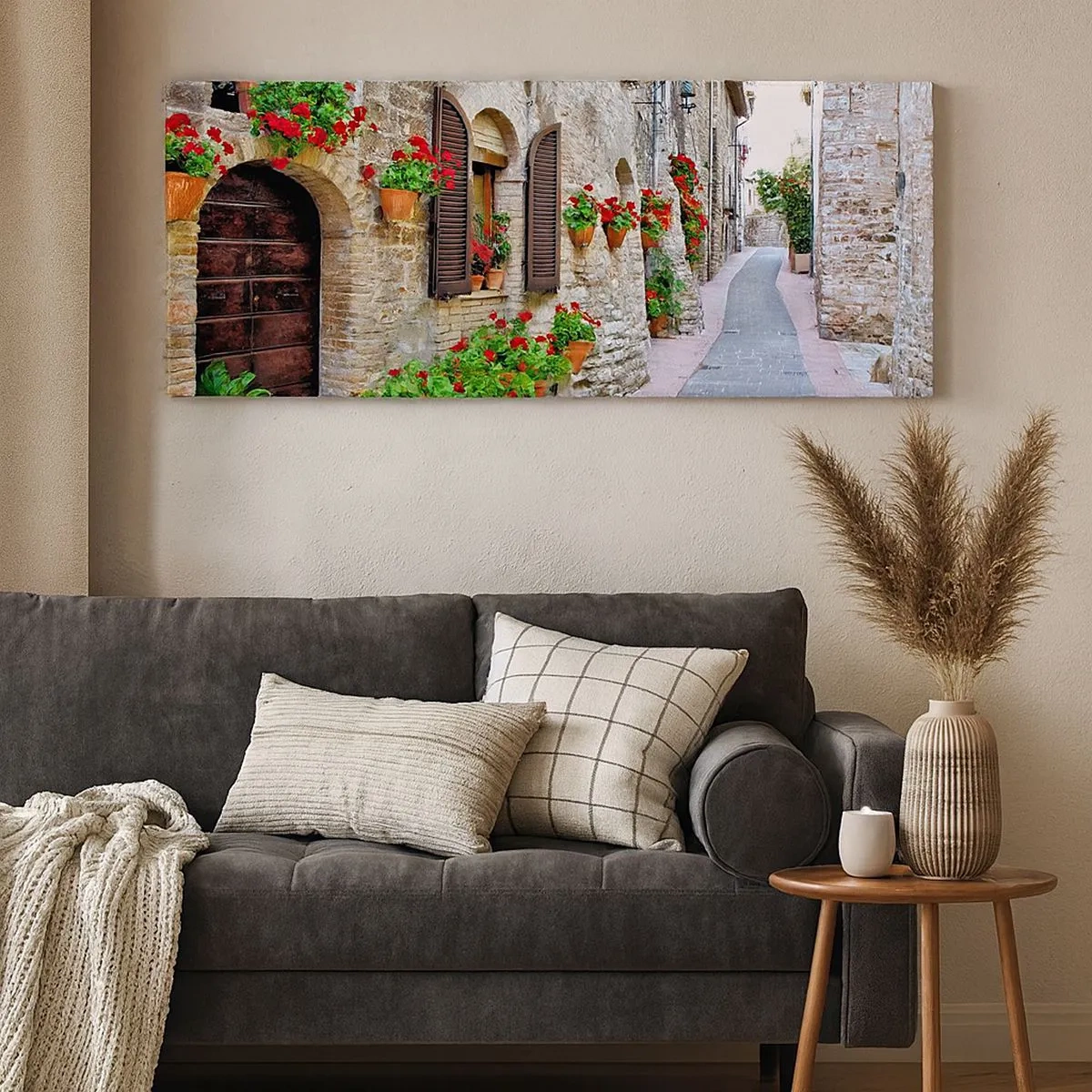 Schilderen op canvas - Italiaanse sfeer - 100x40 cm