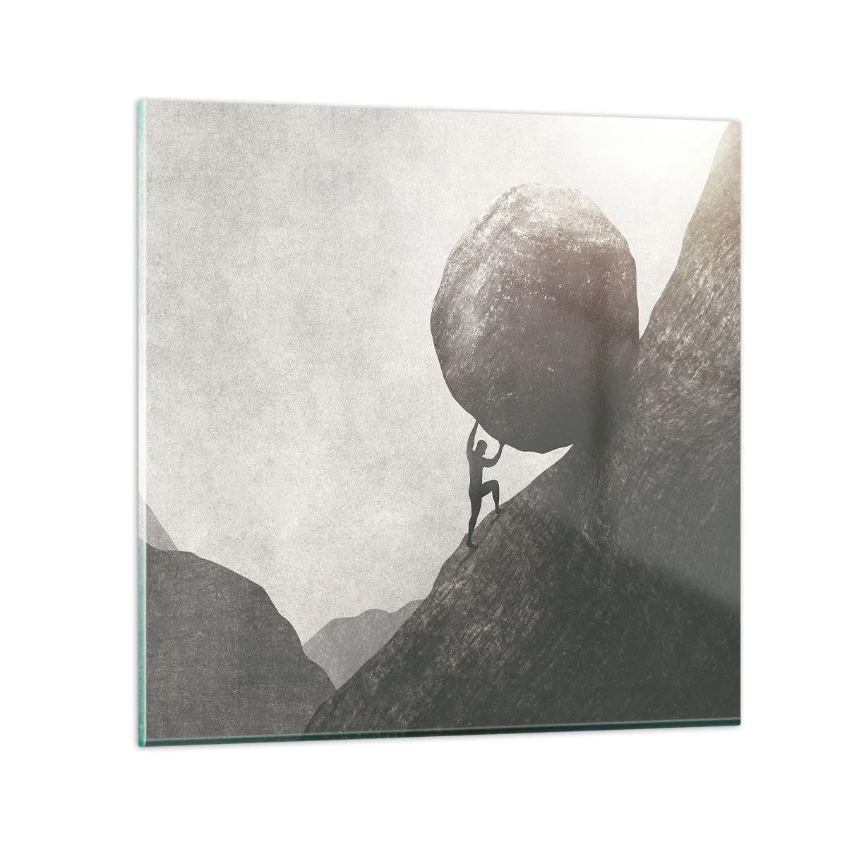 Schilderen op glas - Ik geloof tegen alle hoop in - 30x30 cm