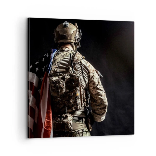 Schilderen op canvas - Dat is waarom - 60x60 cm