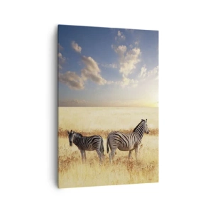 Schilderen op canvas - Ga weg, verstoor onze vrede niet - 70x100 cm