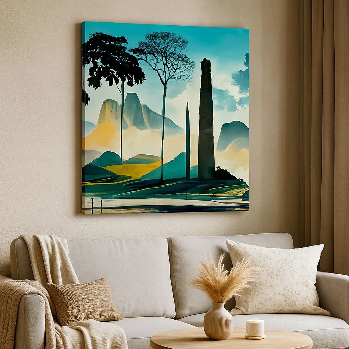 Schilderen op canvas - Nog hoger en hoger - 30x30 cm