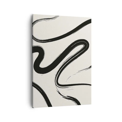 Schilderen op canvas - Zwart-wit eigenzinnigheid - 50x70 cm
