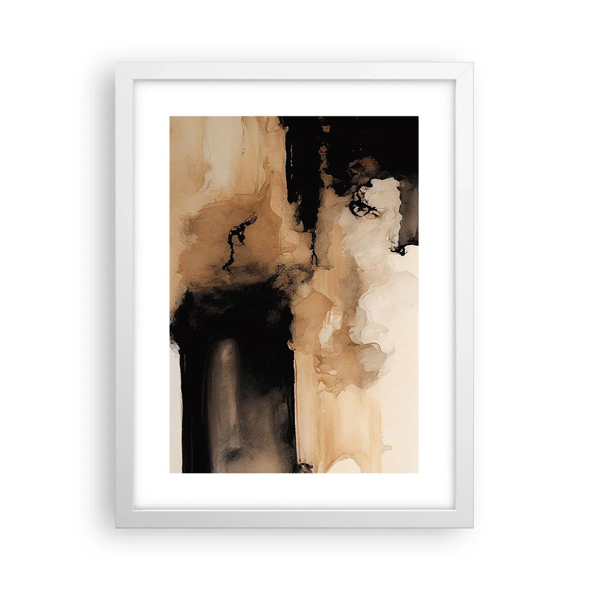 Poster in een witte lijst - Intrigerende abstractie - 30x40 cm