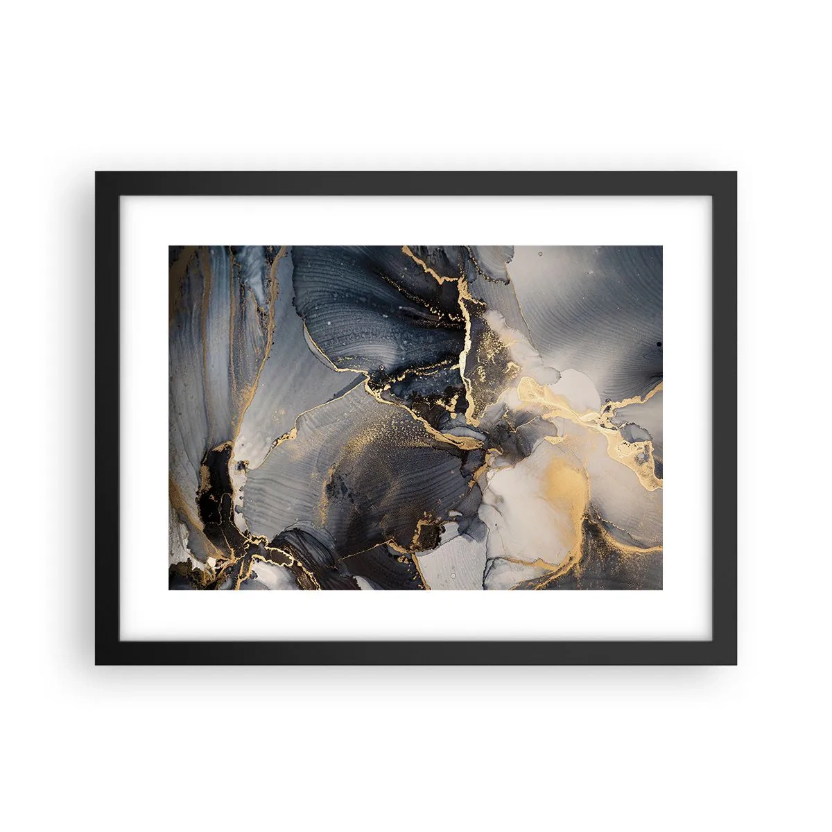 Poster in een zwarte lijst - Stenen leven - 40x30 cm