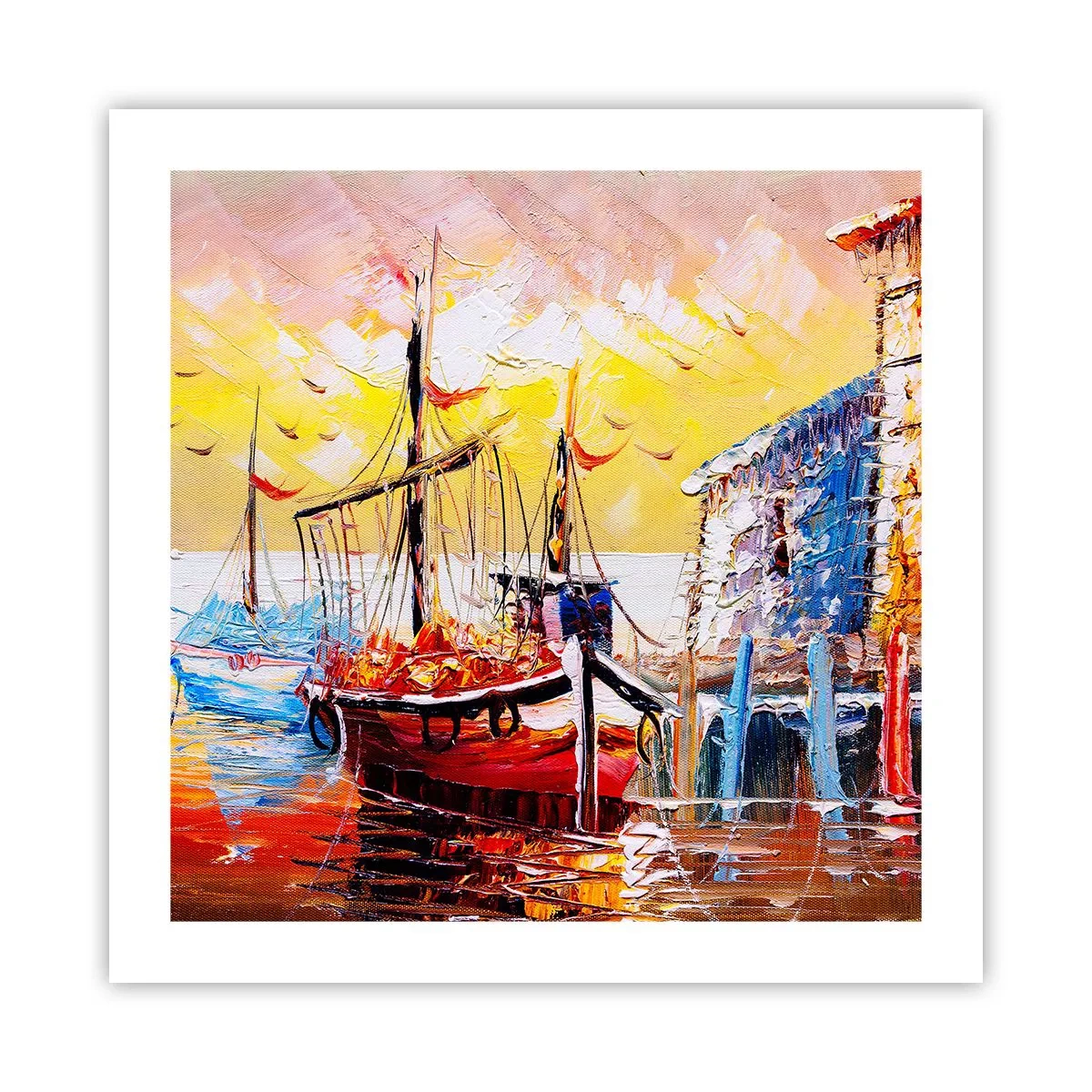 Poster - Gelukkige terugkeer - 50x50 cm