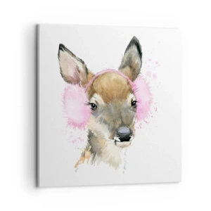 Schilderen op canvas - En de vorst is niet langer verschrikkelijk - 50x50 cm