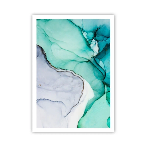 Poster - Een studie in turkoois - 70x100 cm