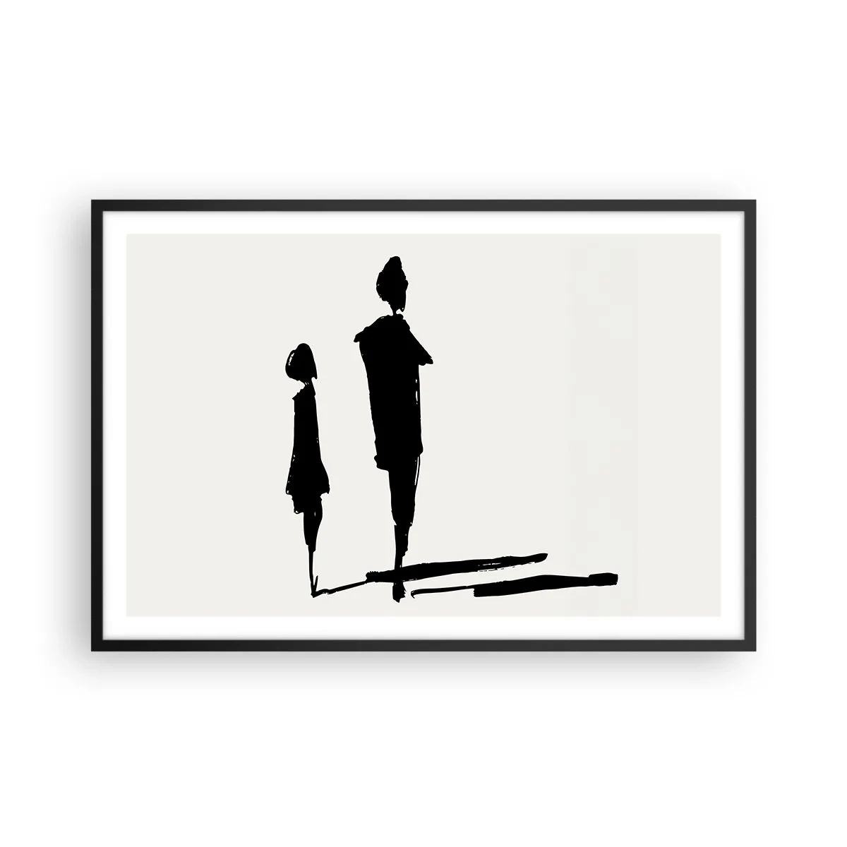 Poster in een zwarte lijst - Zeker samen? - 91x61 cm