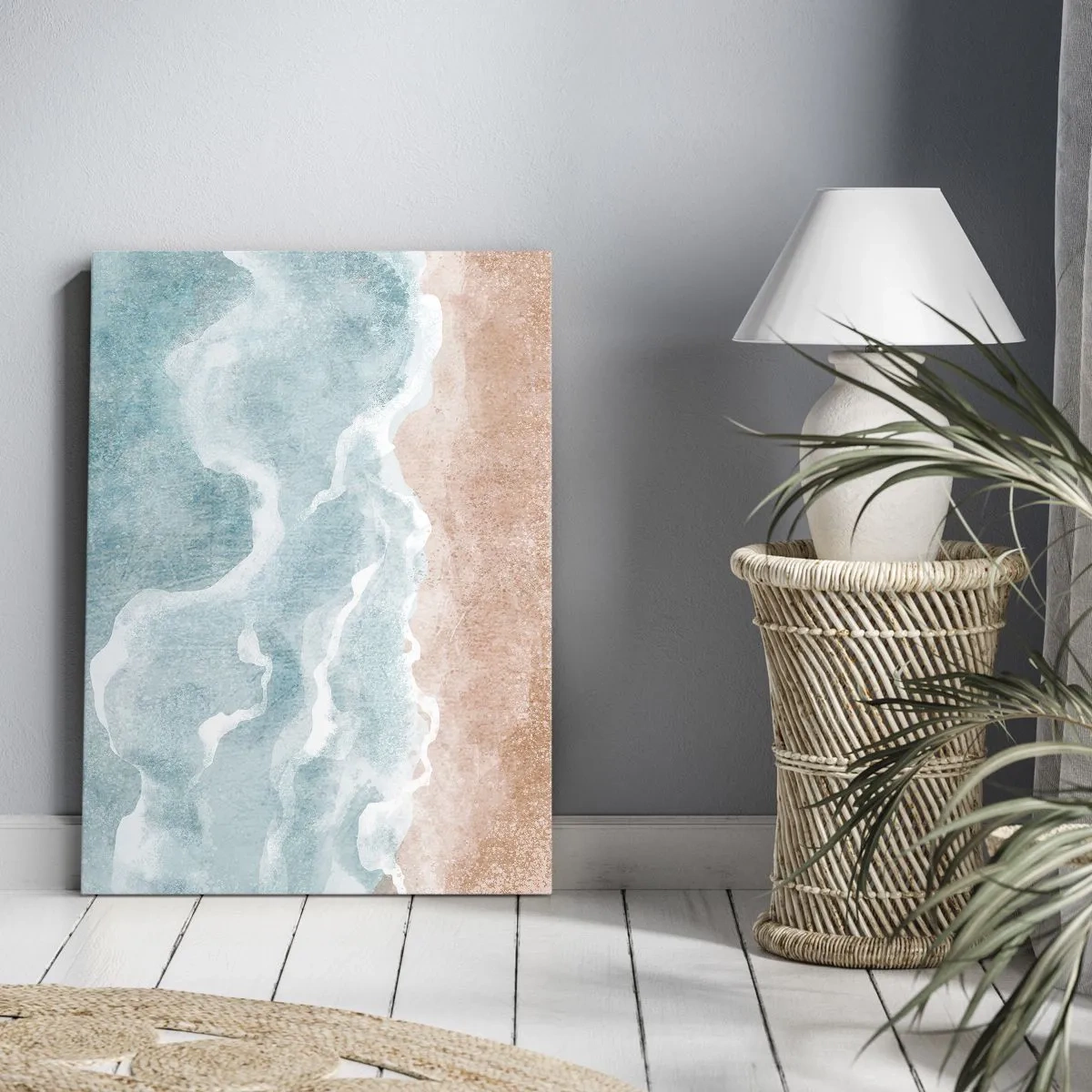 Schilderen op canvas - Wolkenabstractie - 45x80 cm