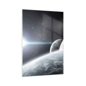 Schilderen op glas - Kosmische muziek van de sferen - 70x100 cm
