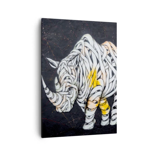 Schilderen op canvas - Hardvochtigheid is een mythe - 50x70 cm