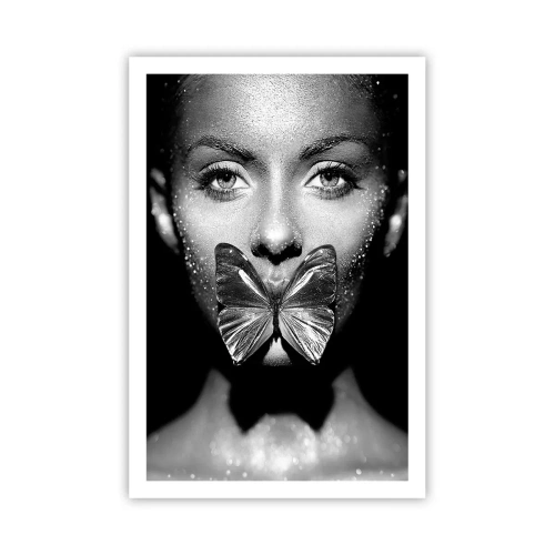 Poster - Vlinder kus - 61x91 cm