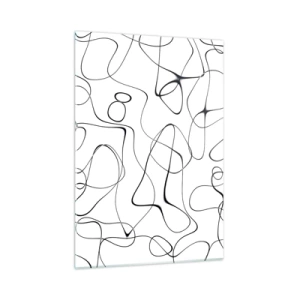 Schilderen op glas - Levenspaden, wisselvalligheden - 50x70 cm