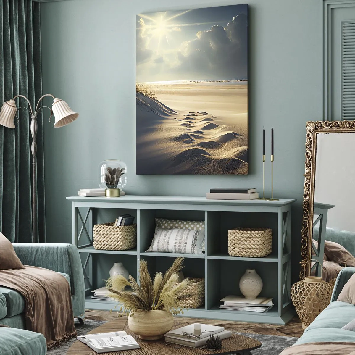 Schilderen op canvas - Een rustgevend landschap - 50x70 cm