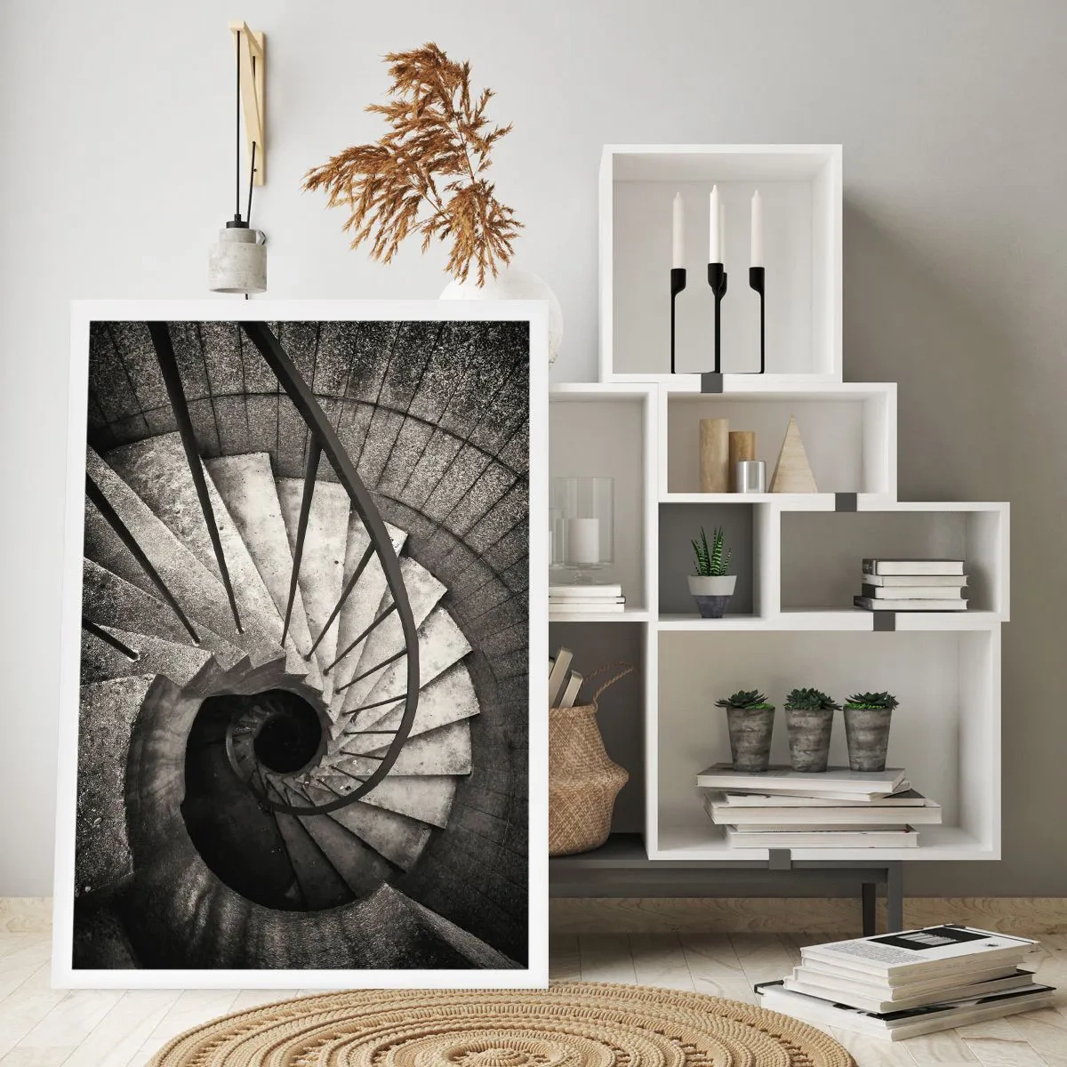 Poster - De trap op, de trap af - 61x91 cm