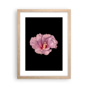 Een poster in een licht eiken lijst - Recht in het hart - 30x40 cm