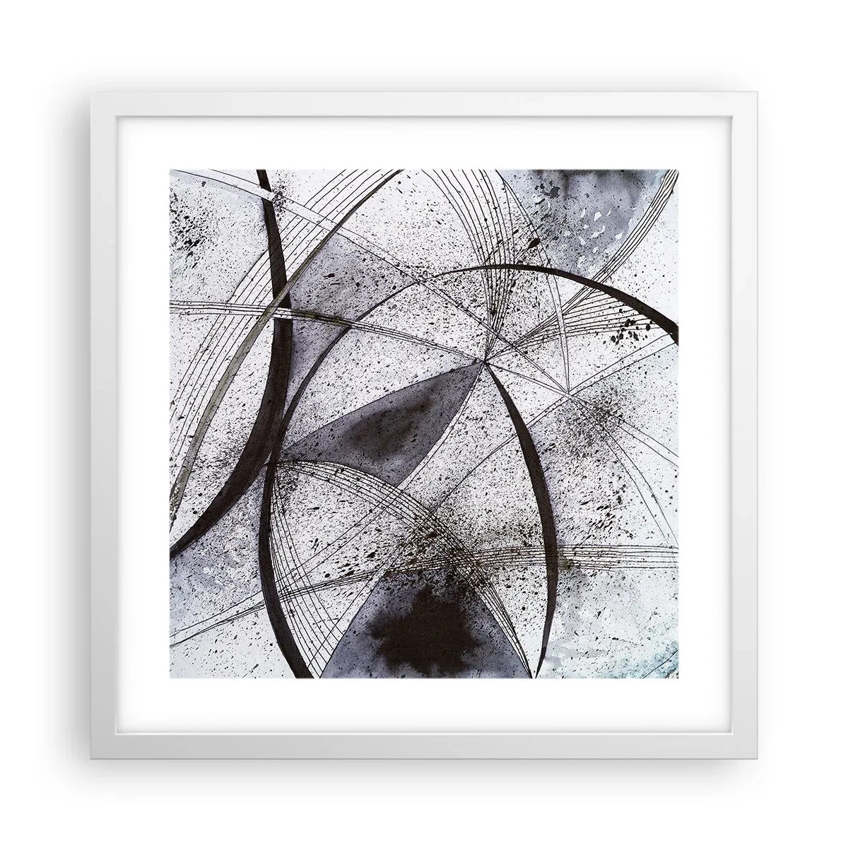 Poster in een witte lijst - Futuristische fantasie - 40x40 cm