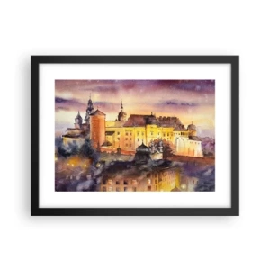 Poster in een zwarte lijst - Geschiedenis en sprookje - 40x30 cm