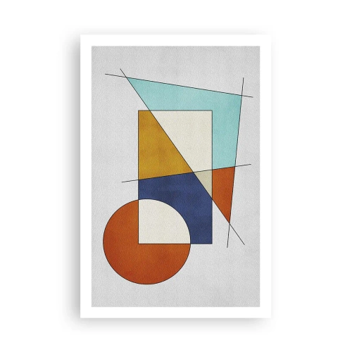 Poster - Abstractie: modernistisch plezier - 61x91 cm