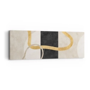 Schilderen op canvas - Verwarde vormen - 90x30 cm