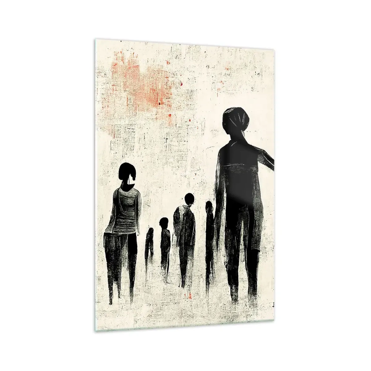 Schilderen op glas - Tegen eenzaamheid - 70x100 cm