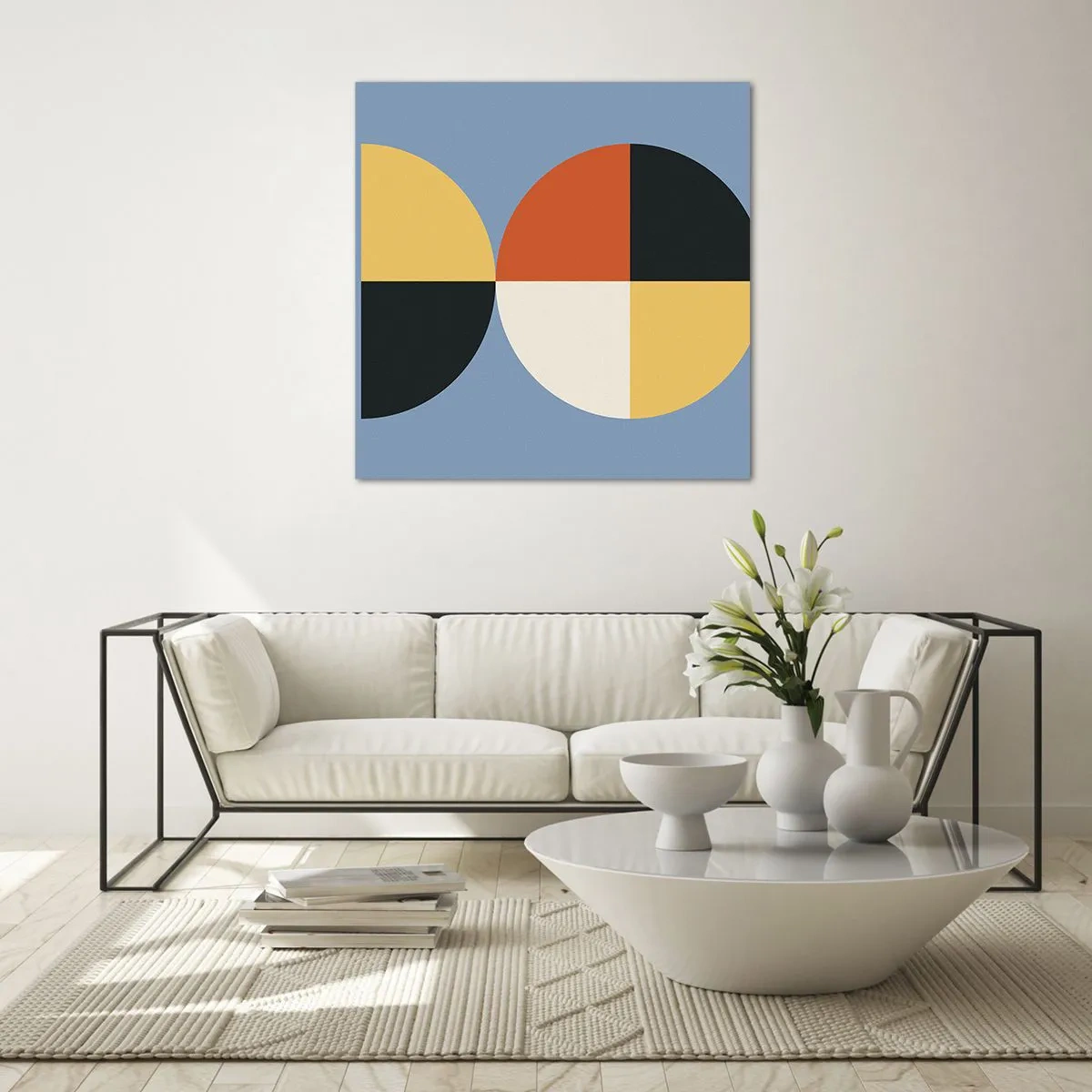 Schilderen op glas - Kijk en tel - 70x70 cm