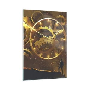 Schilderen op glas - Aan de bron van de tijd - 80x120 cm