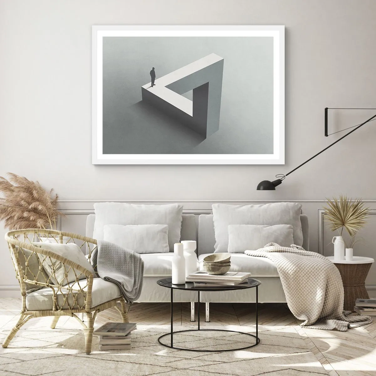 Poster in een witte lijst - Maar het is toch mogelijk - 100x70 cm