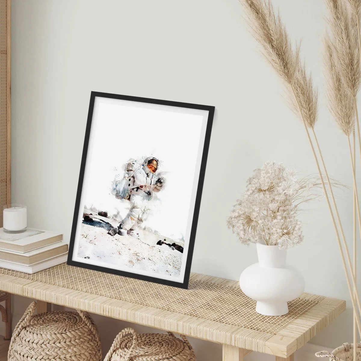 Poster in een zwarte lijst - Gezant van de Aarde - 30x40 cm