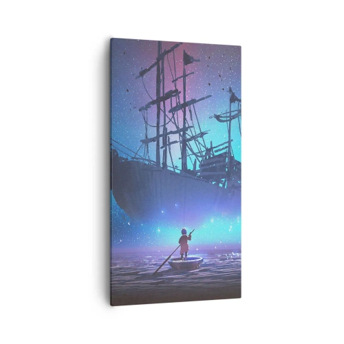 Schilderen op canvas - Ontmoeting met de mythe van de zee - 55x100 cm