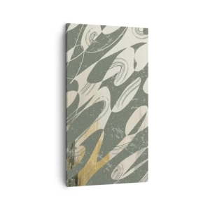 Schilderen op canvas - Ritmische abstractie - 45x80 cm