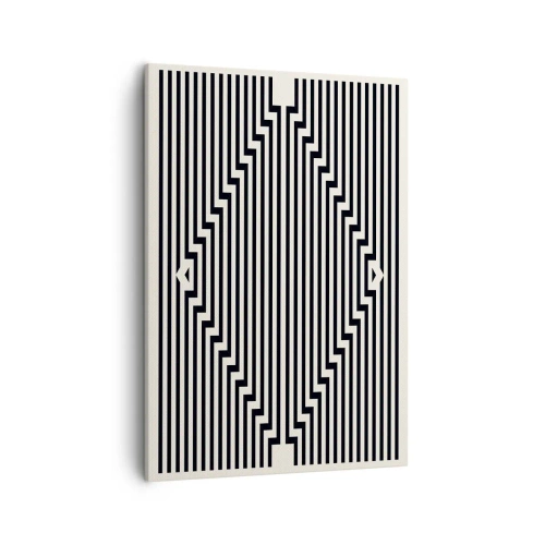 Schilderen op canvas - Geometrische illusie - 50x70 cm