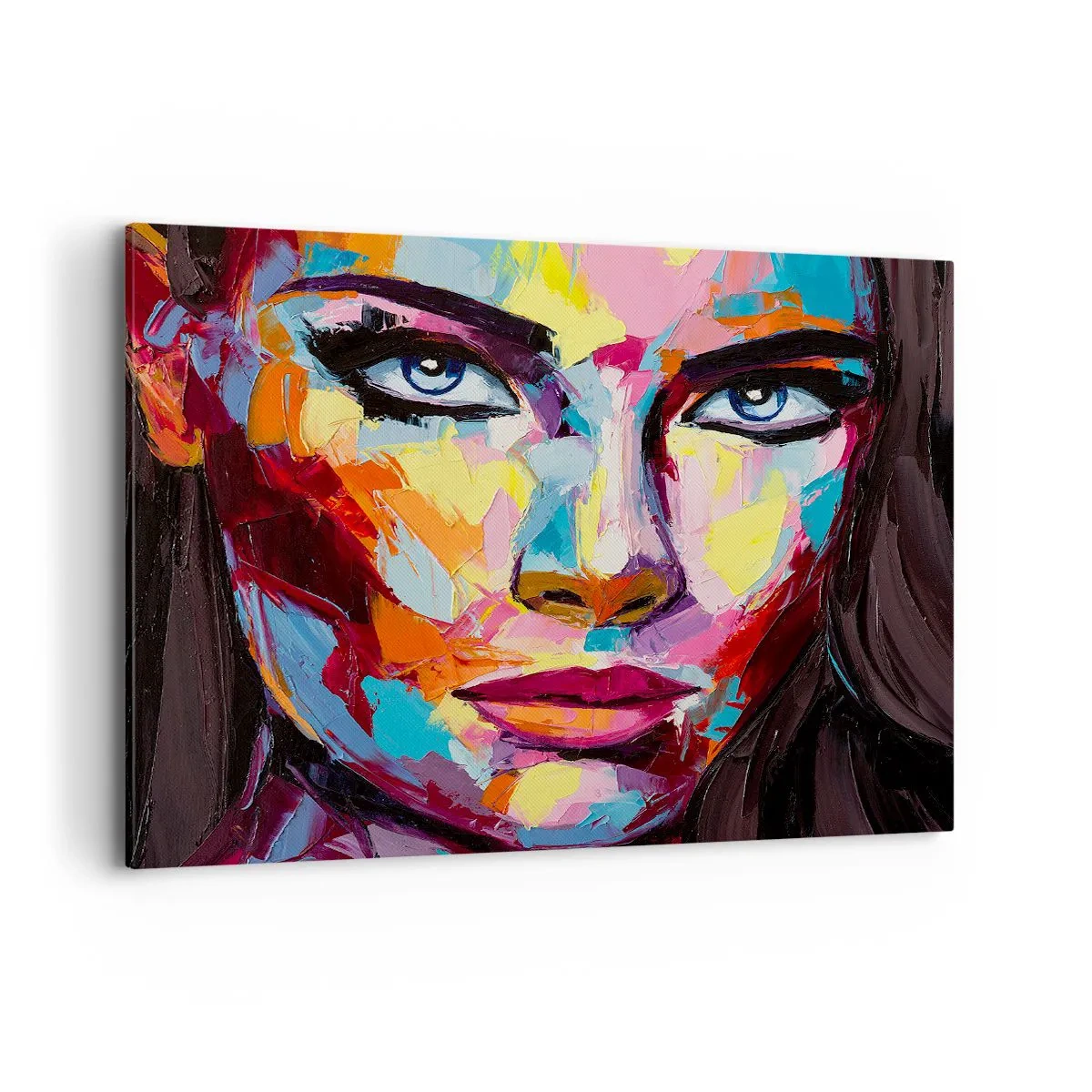 Schilderen op canvas - De ziel is ook kleurrijk - 100x70 cm