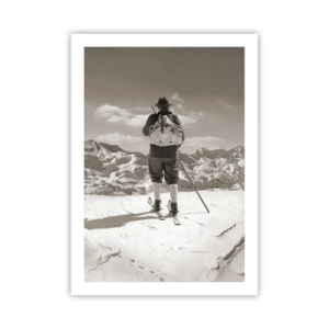 Poster - En de bergen blijven onveranderd - 50x70 cm