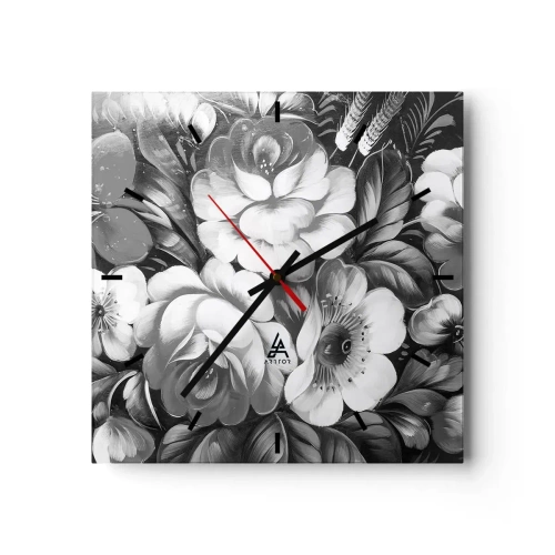 Wandklok - Klok - Zelfs in grijs mooi - 30x30 cm