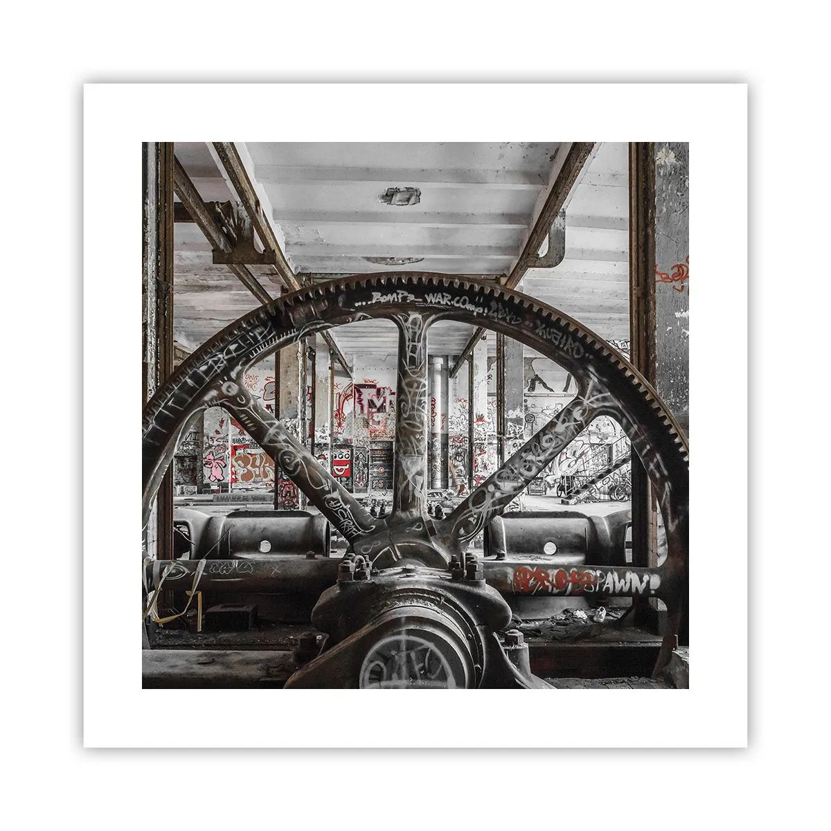 Poster - Het geheime leven van de fabriek - 40x40 cm