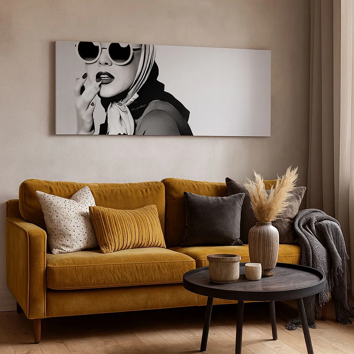 Schilderen op canvas - Groeten uit de jaren 60 - 100x40 cm