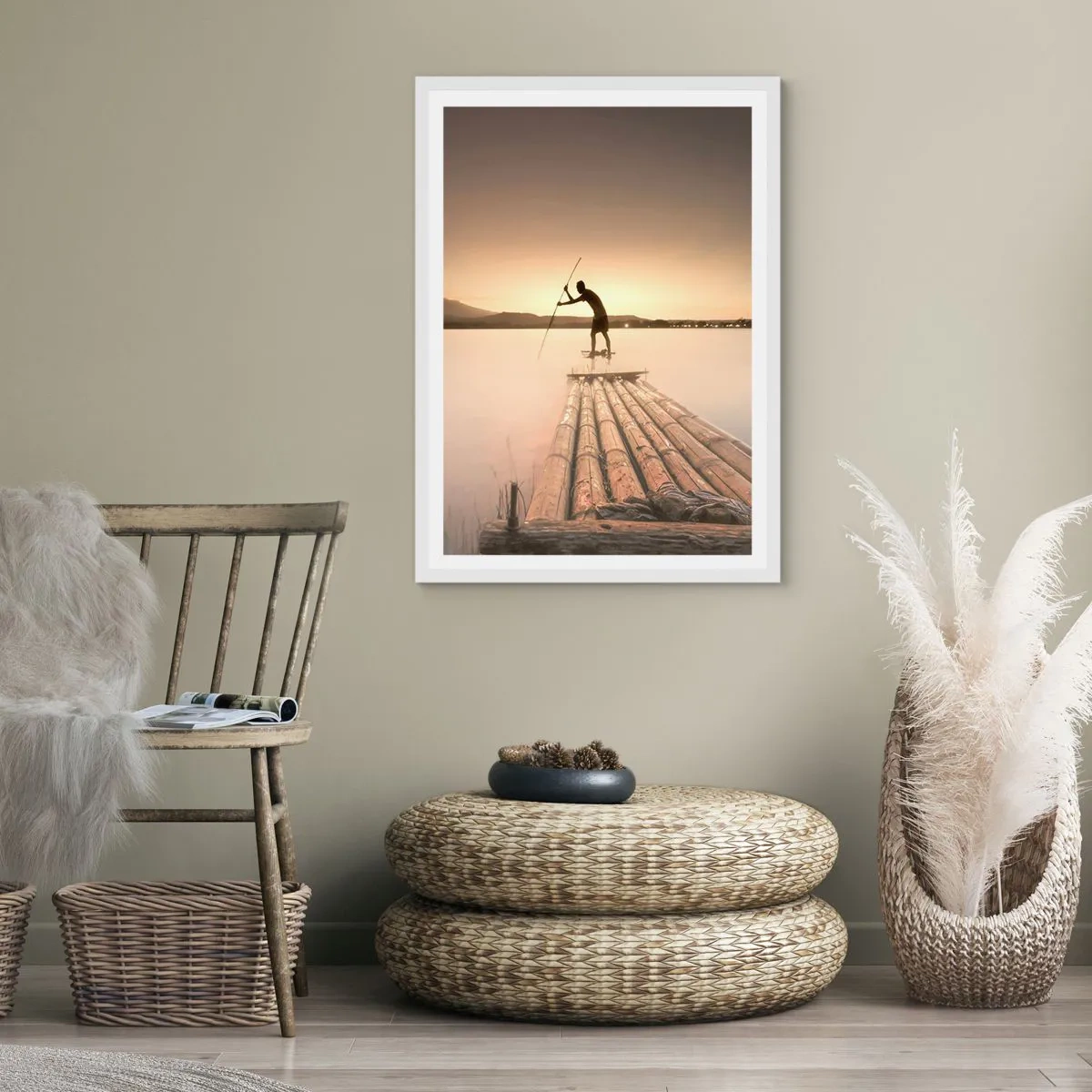 Poster in een witte lijst - Voor het slapen gaan - 70x100 cm