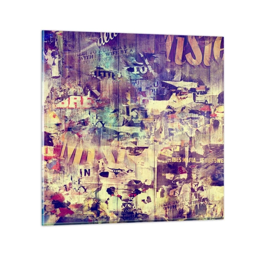 Schilderen op glas - En dat is alles wat er zal blijven - 70x70 cm