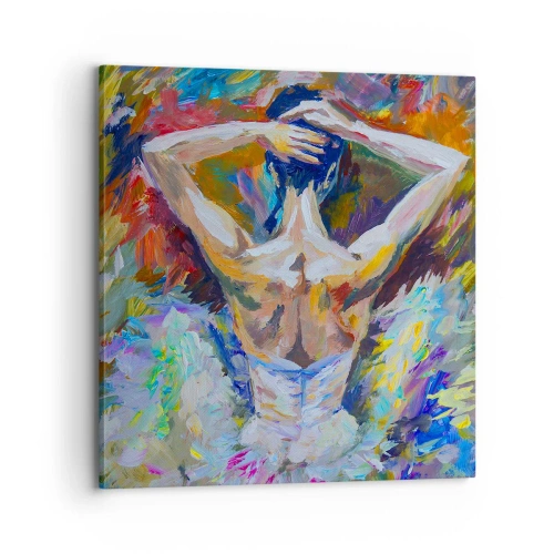 Schilderen op canvas - Het kan van alles zijn - 70x70 cm
