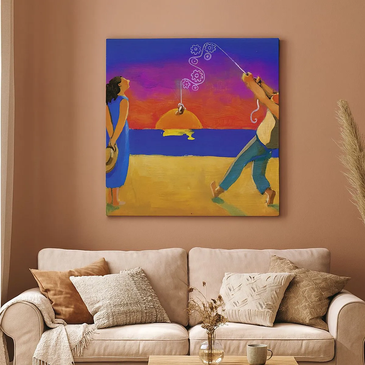 Schilderen op canvas - Meer dan een sterretje uit de lucht - 30x30 cm