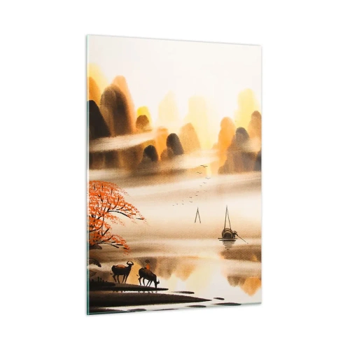Schilderen op glas - Verder dan het Verre Oosten - 50x70 cm