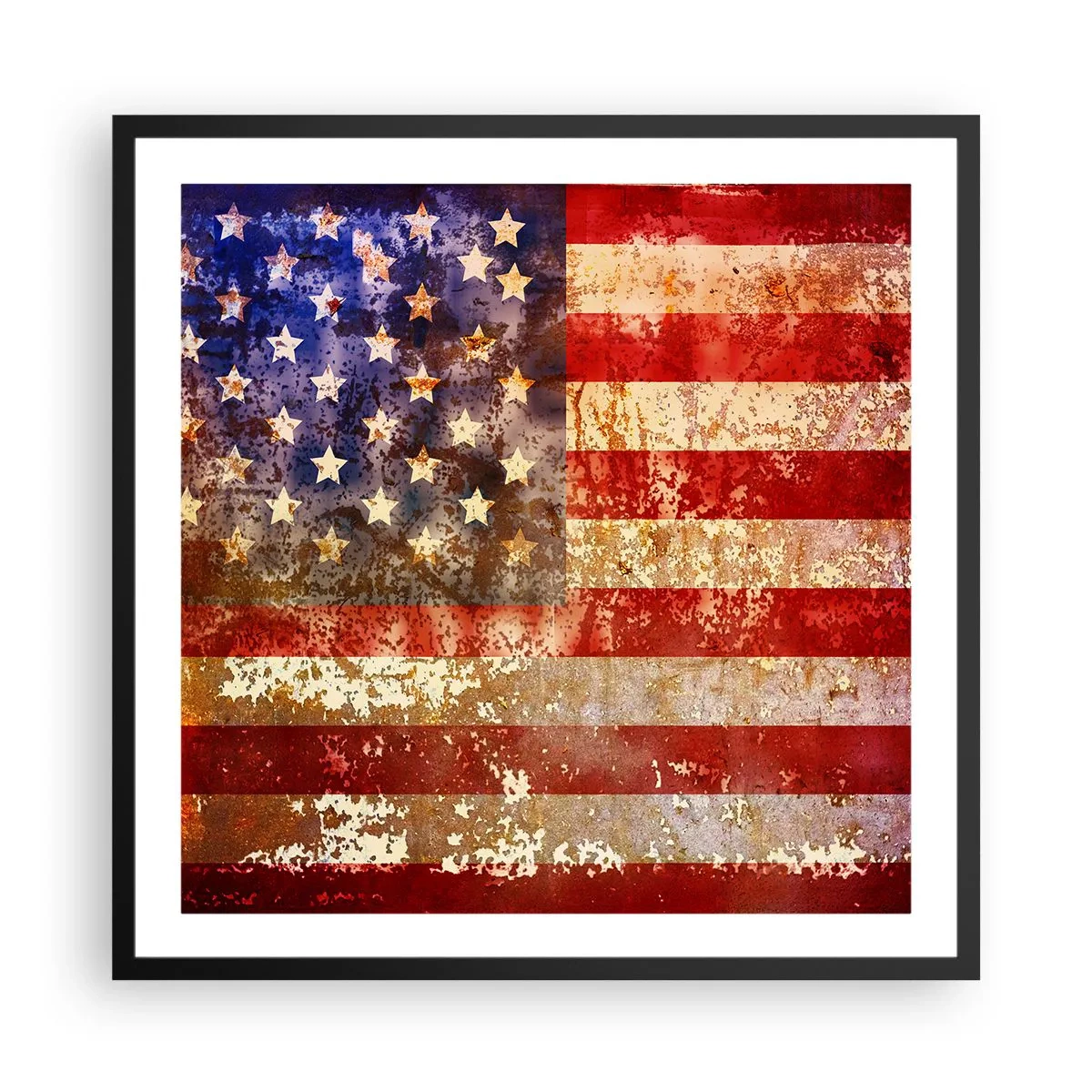 Poster in een zwarte lijst - Glorie vervaagt niet - 60x60 cm