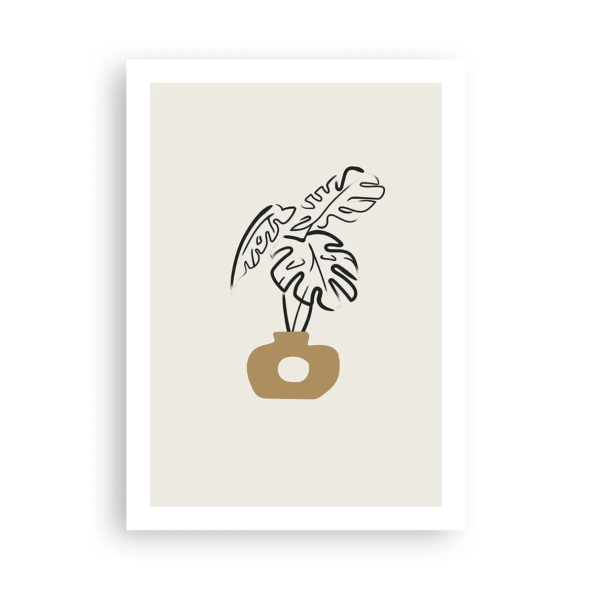 Poster - Monstera – huisdecoratie - 50x70 cm