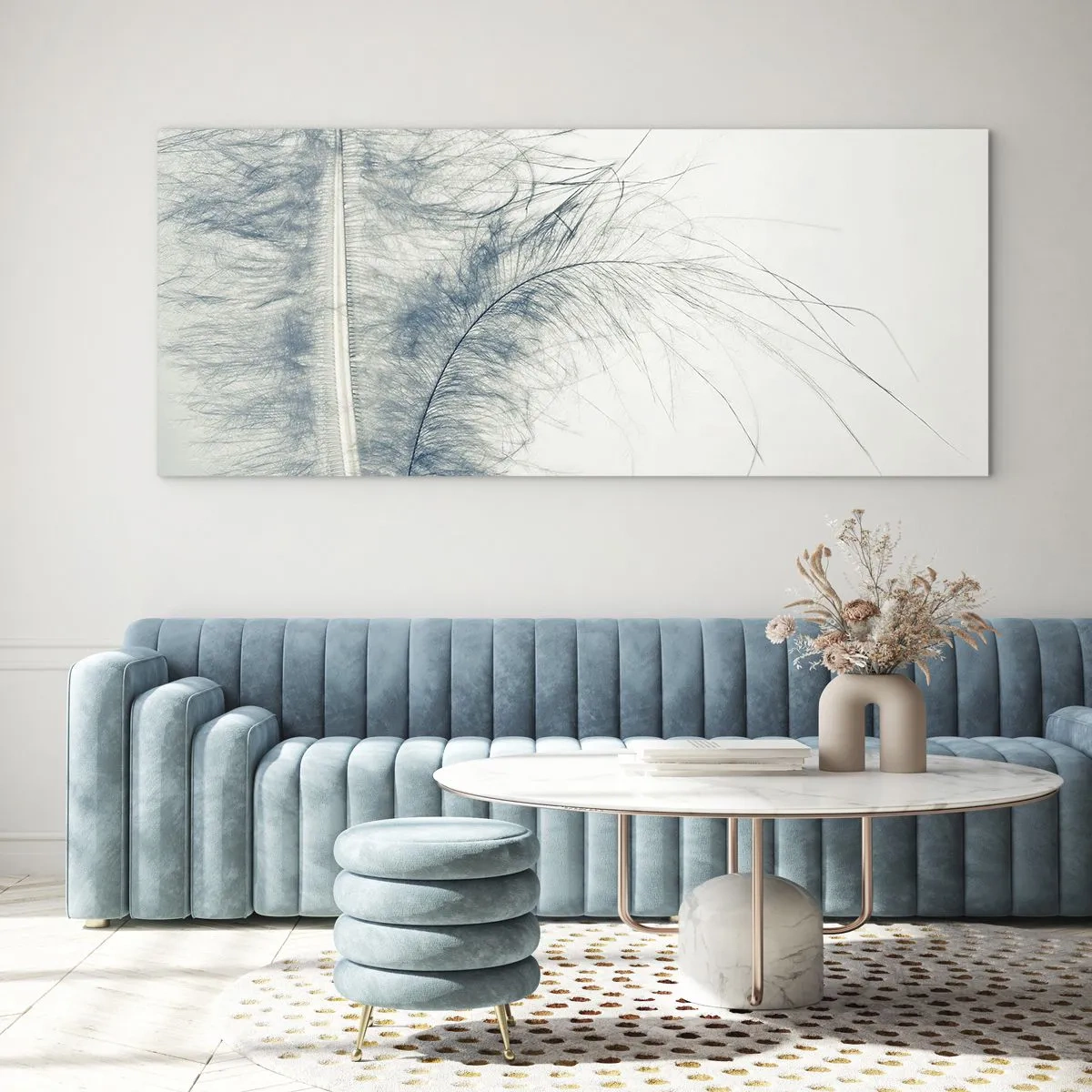 Schilderen op glas - Het gefluister van de natuur - 100x40 cm