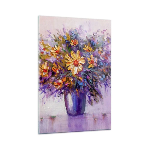 Schilderen op glas - Het ruikt zoet, ziet er zoet uit - 80x120 cm