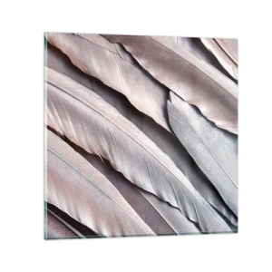 Schilderen op glas - In roze zilver - 60x60 cm