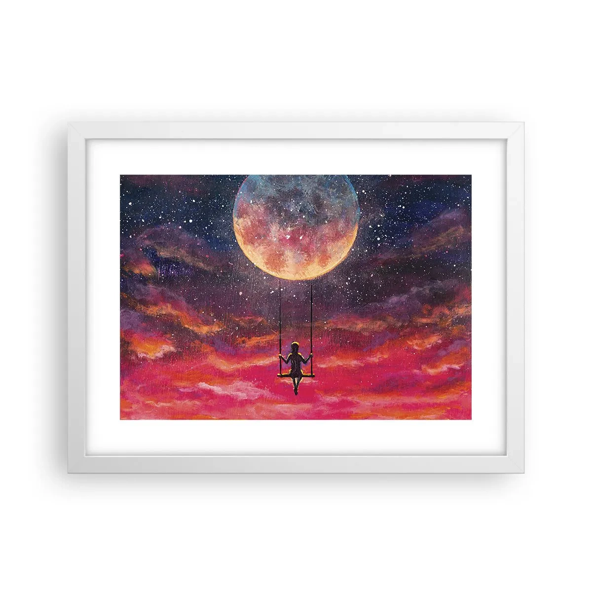 Poster in een witte lijst - Droom - 40x30 cm