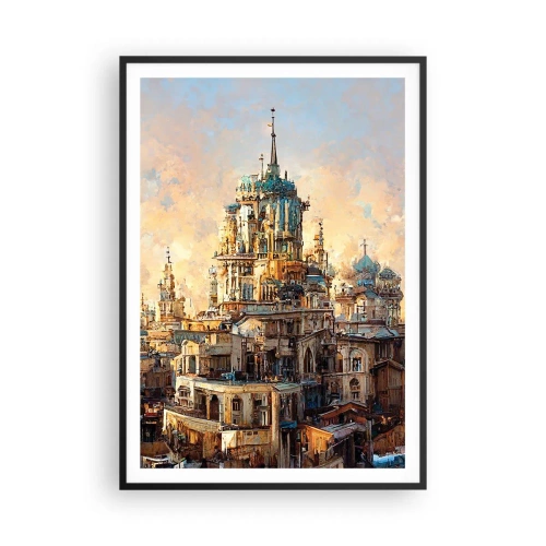 Poster in een zwarte lijst - Stad der steden - 70x100 cm