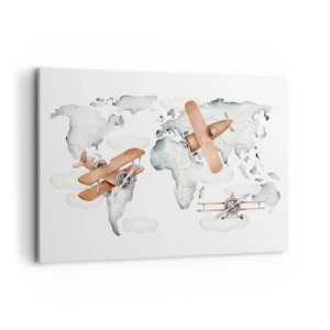 Schilderen op canvas - In een pioniersgeest - 120x80 cm